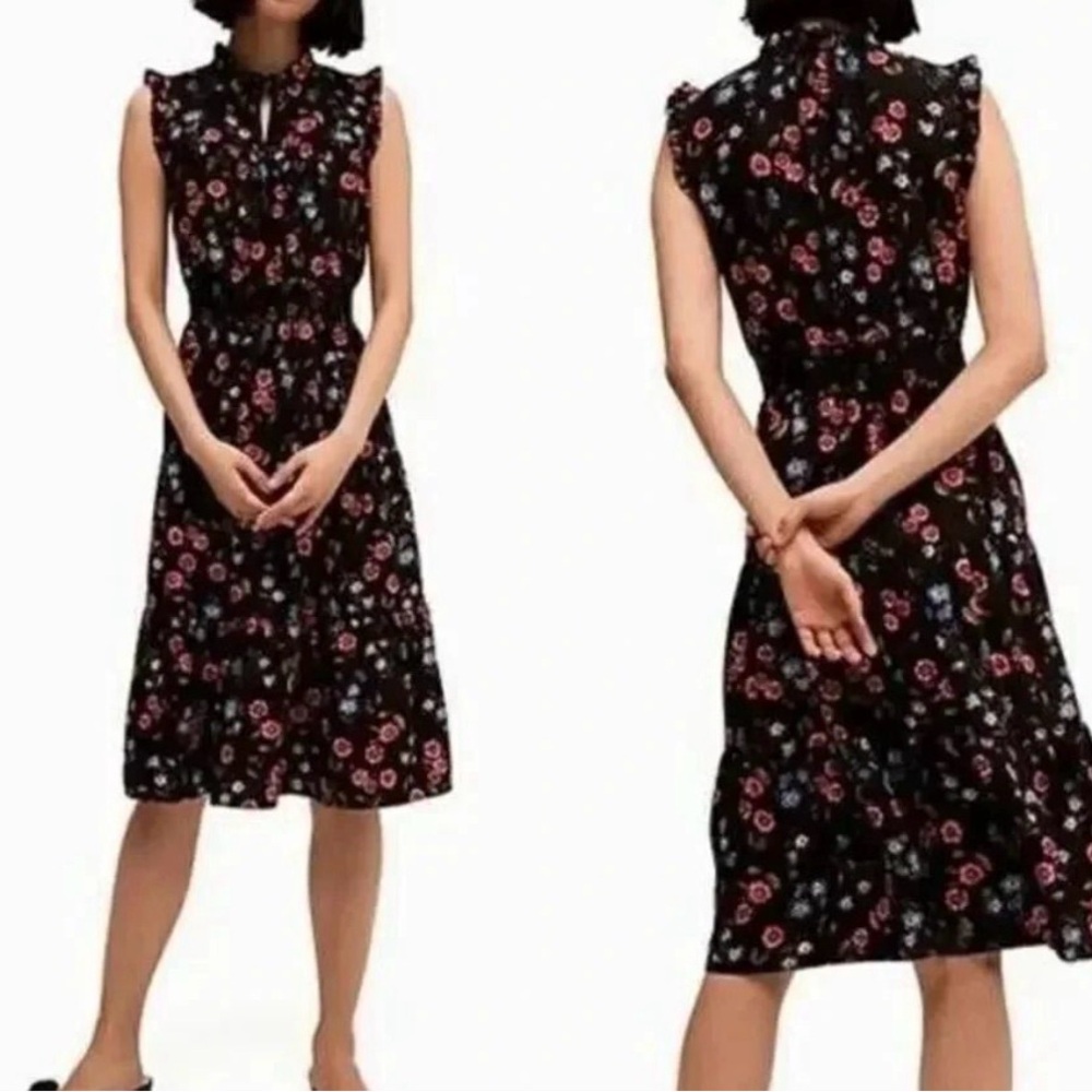 Kate spade meadow sleeveless smocked waist dress